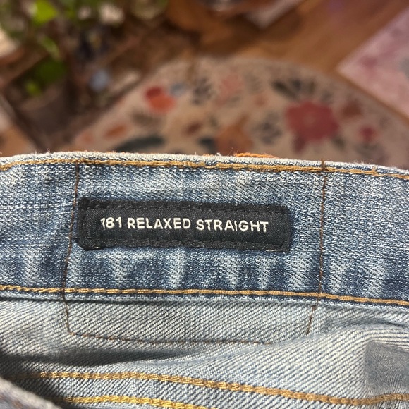 Lucky Brand 181 Relaxed Straight Light Wash Jeans 42x32 Y2K Baggy - Picture 4 of 4